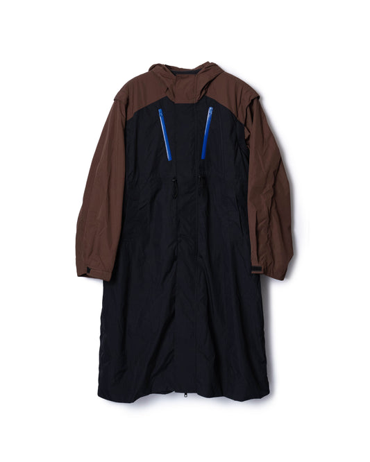 2WAY LONG MOUNTAIN PARKA (BROWN x BLACK)