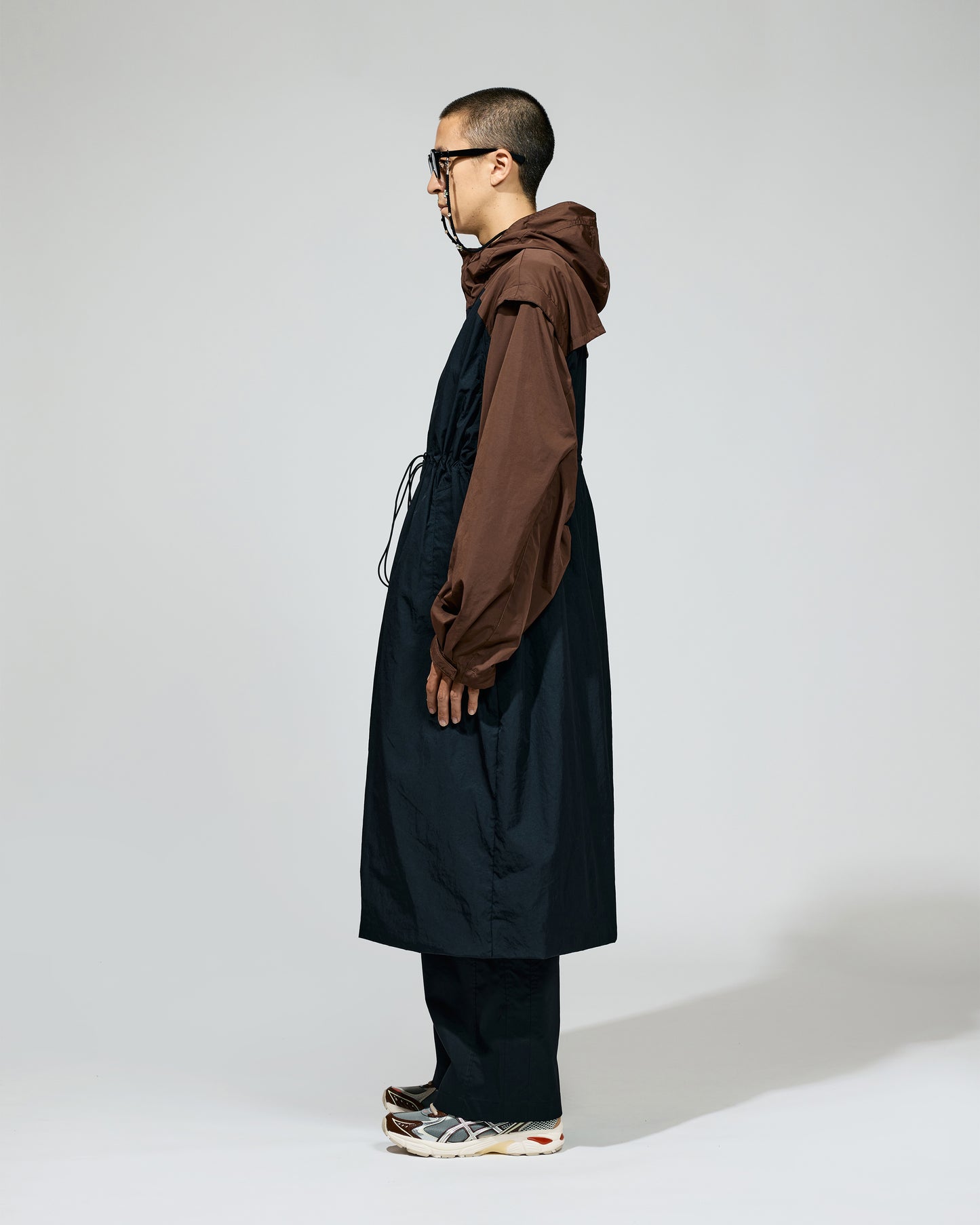 2WAY LONG MOUNTAIN PARKA (BROWN x BLACK)