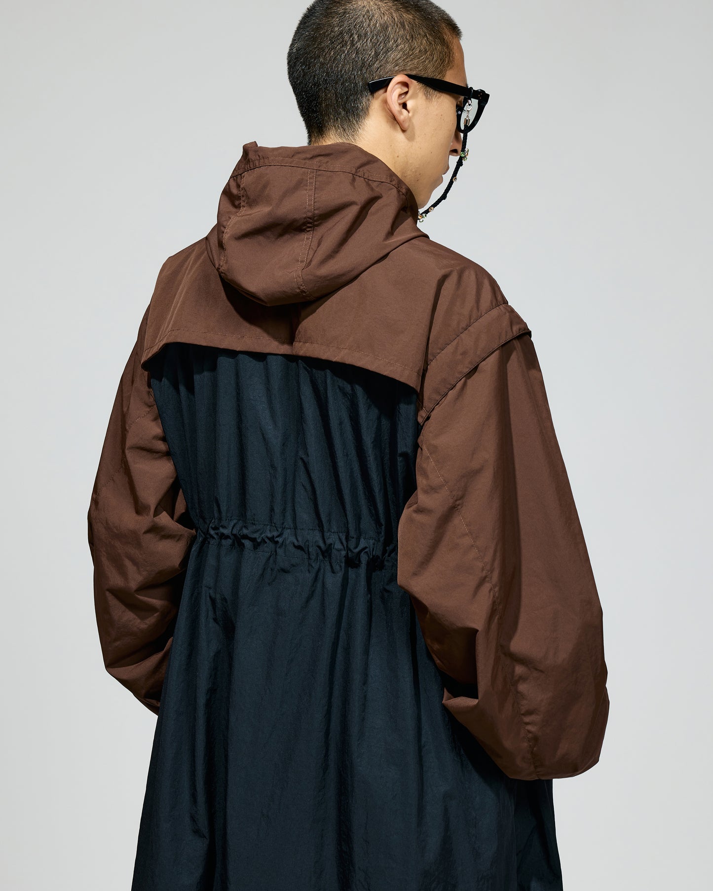 2WAY LONG MOUNTAIN PARKA (BROWN x BLACK)