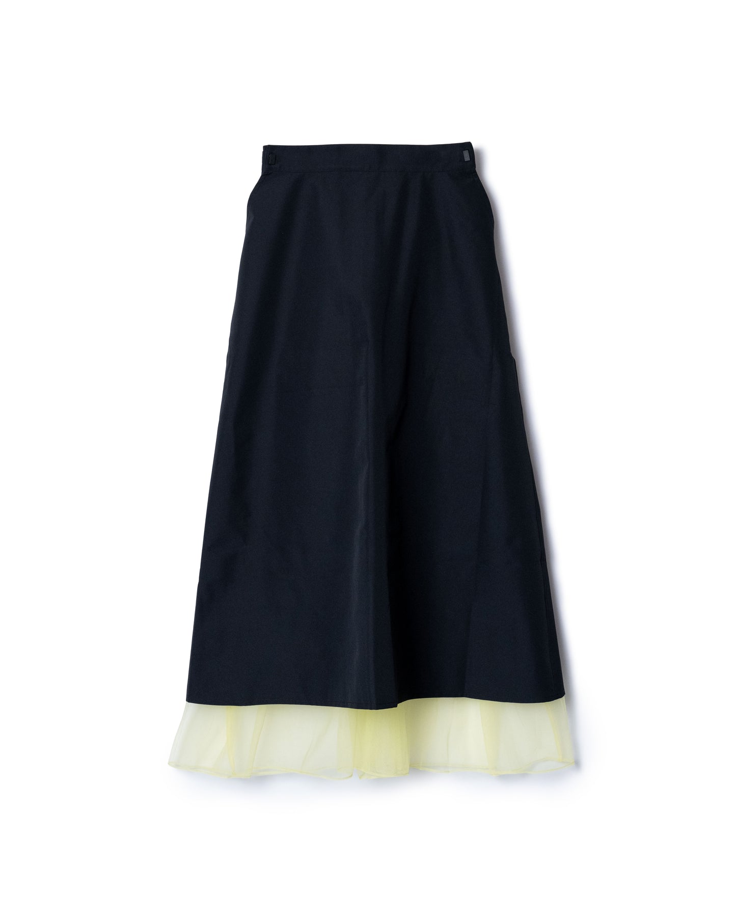 TULLE LAYERED NYLON SKIRT (BLACK)