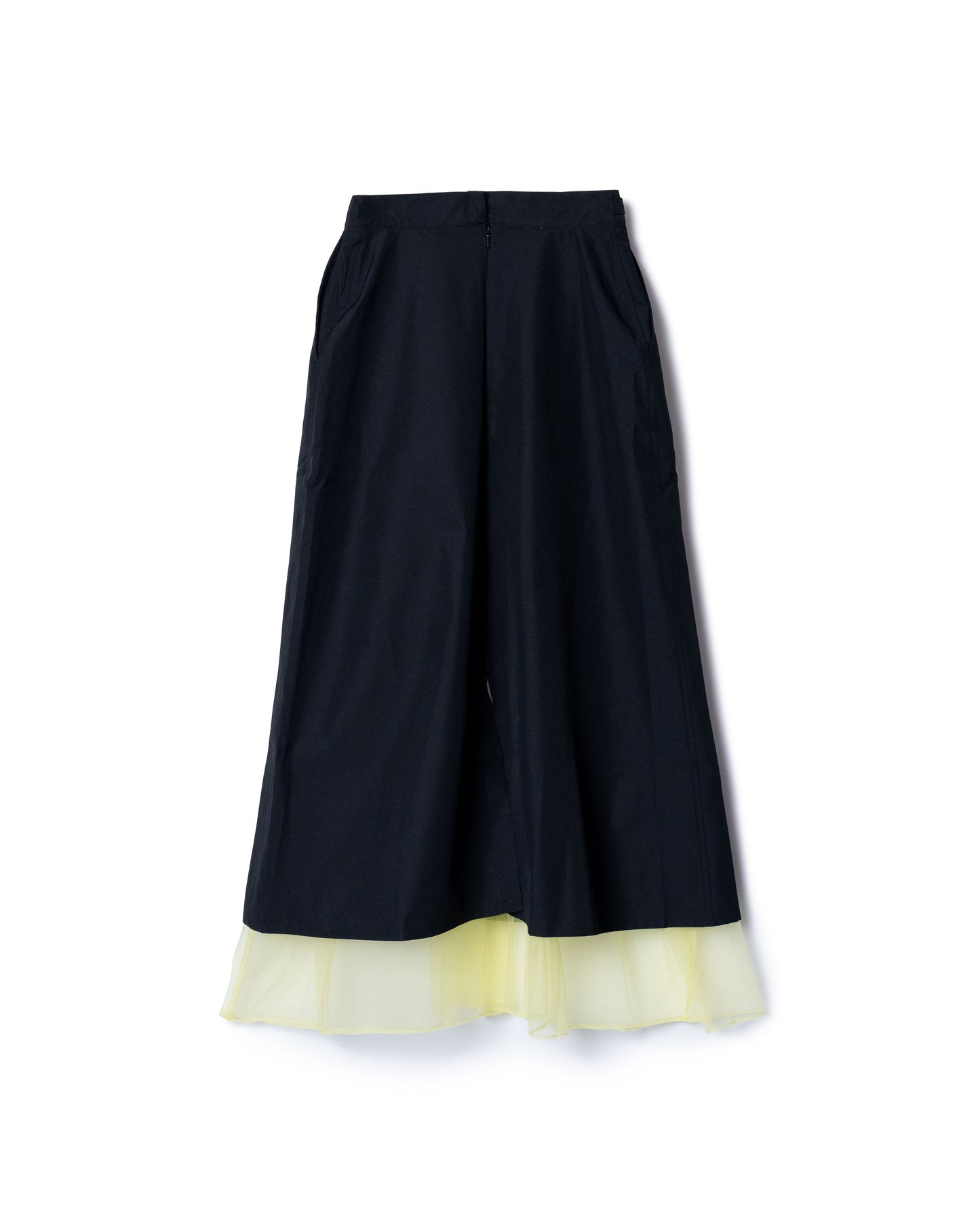 TULLE LAYERED NYLON SKIRT (BLACK)