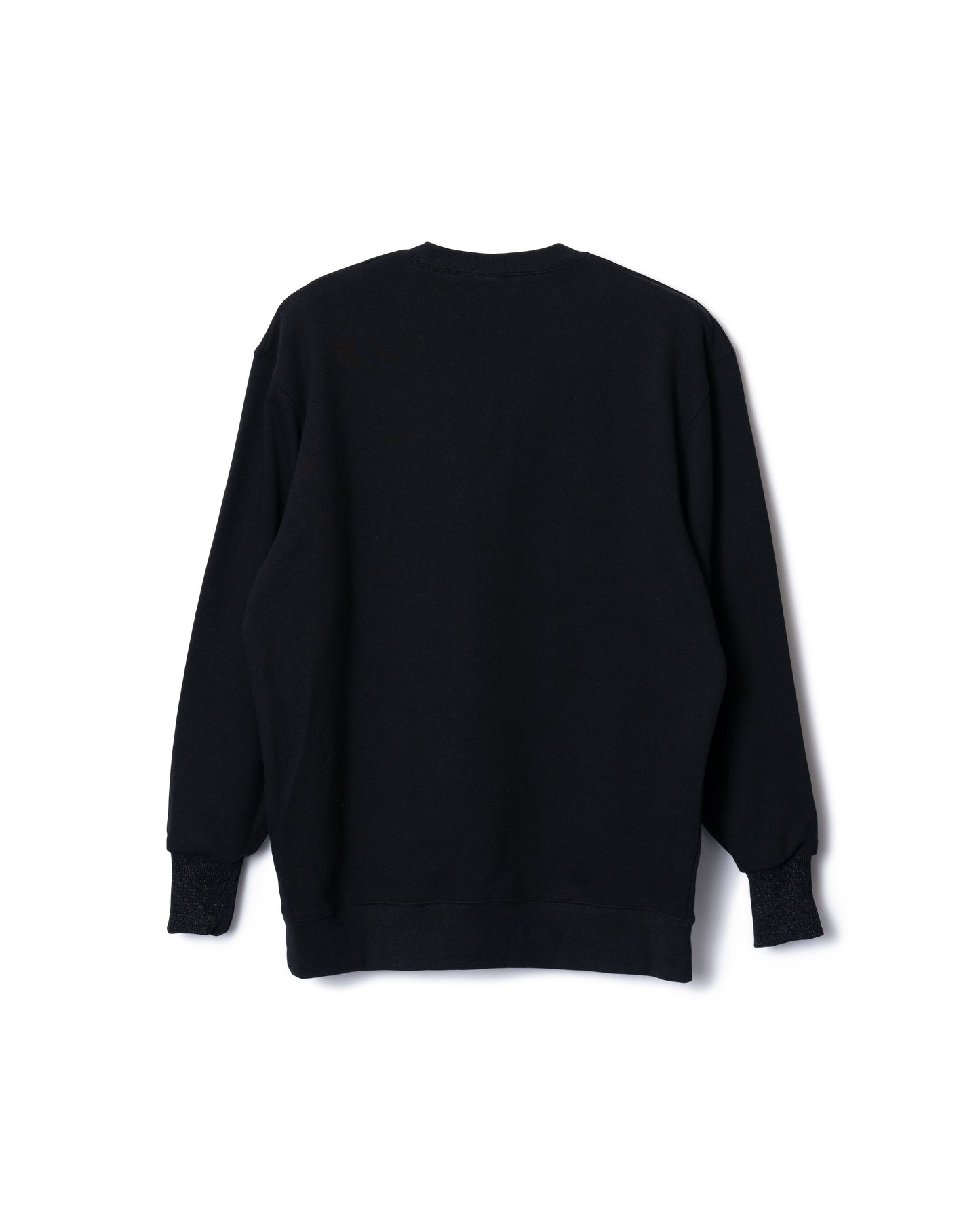 PUFF FLOWER PULLOVER SWEAT (BLACK)
