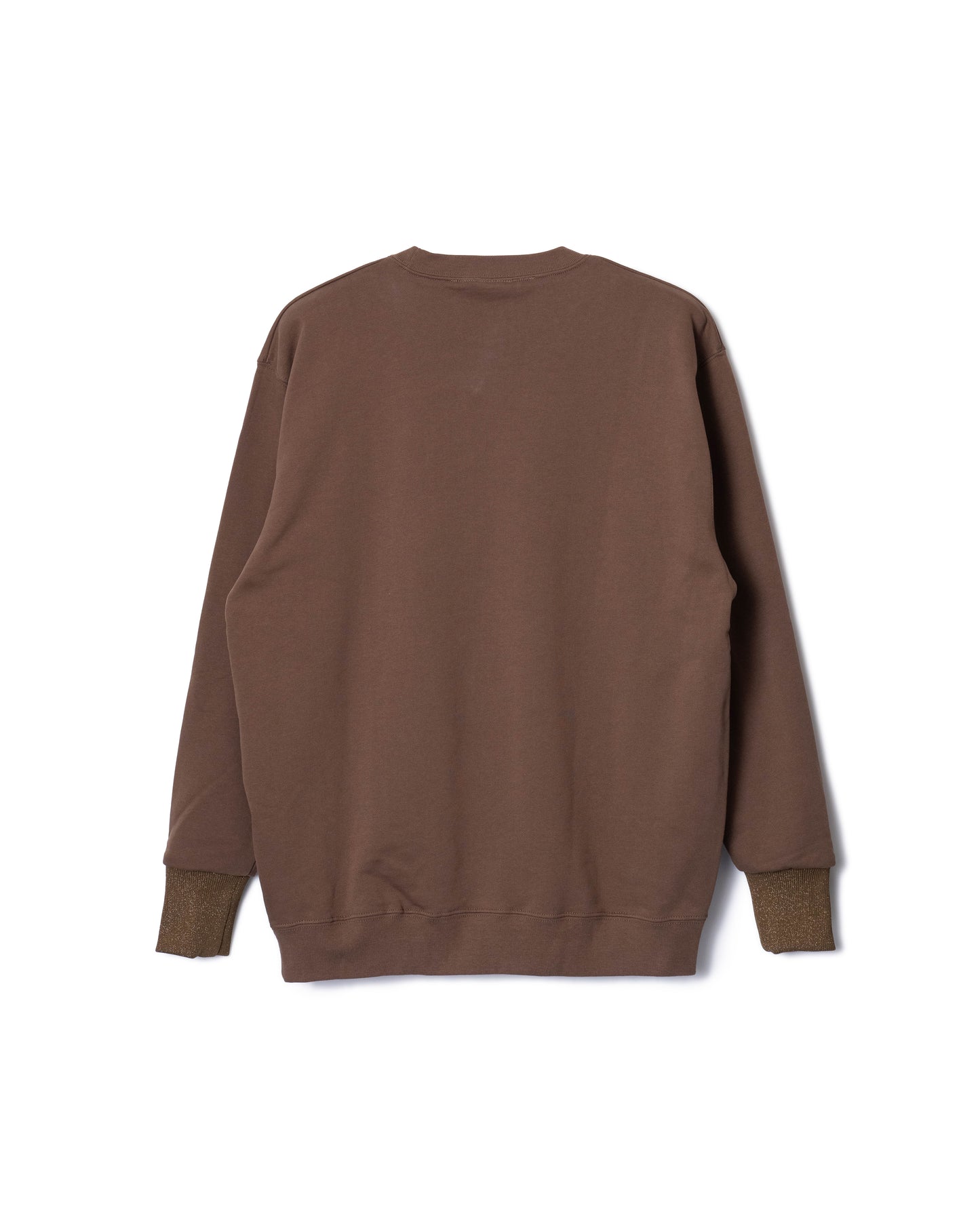 PUFF FLOWER PULLOVER SWEAT (BROWN)