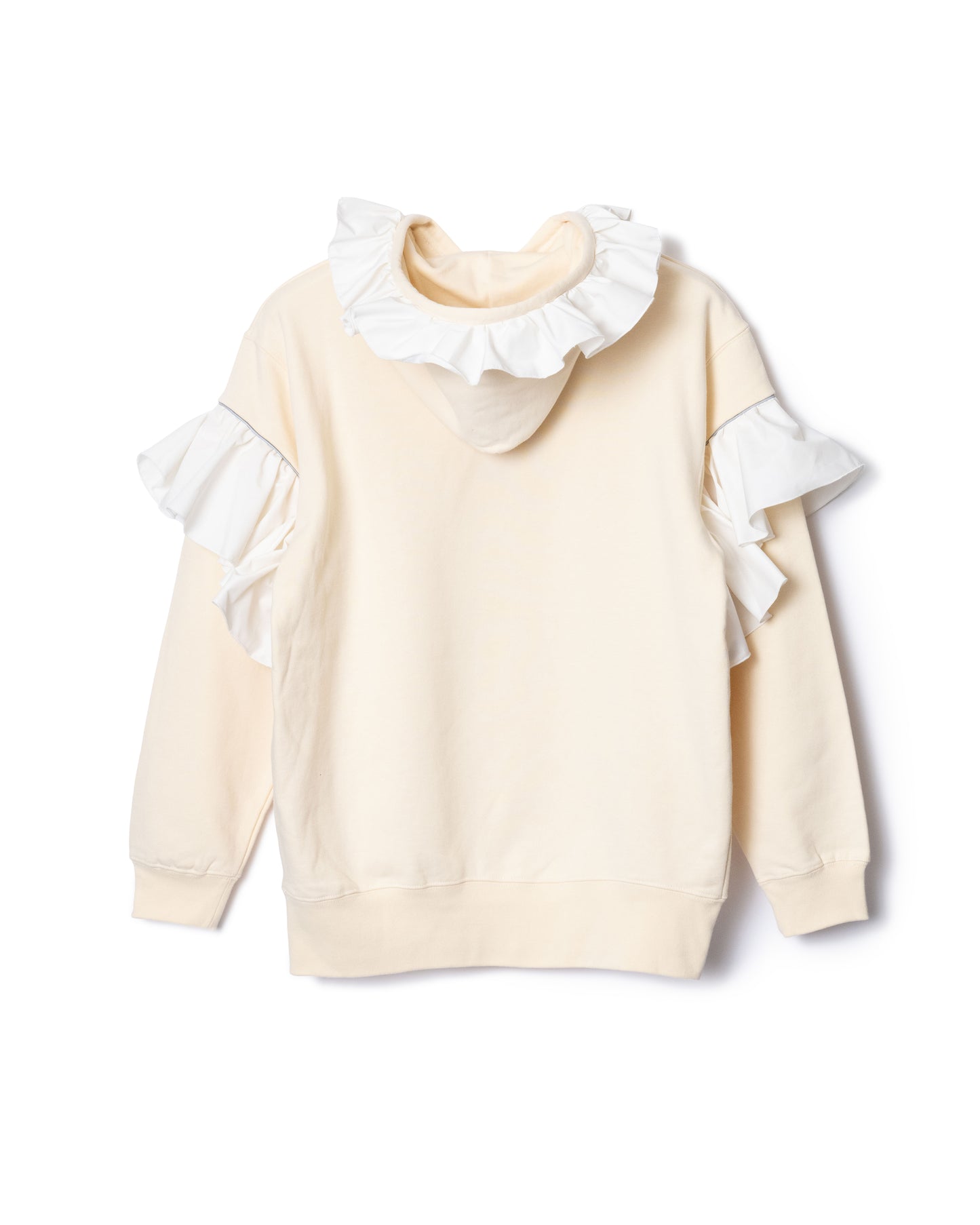 FRILL SWEAT HOODIE (IVORY)