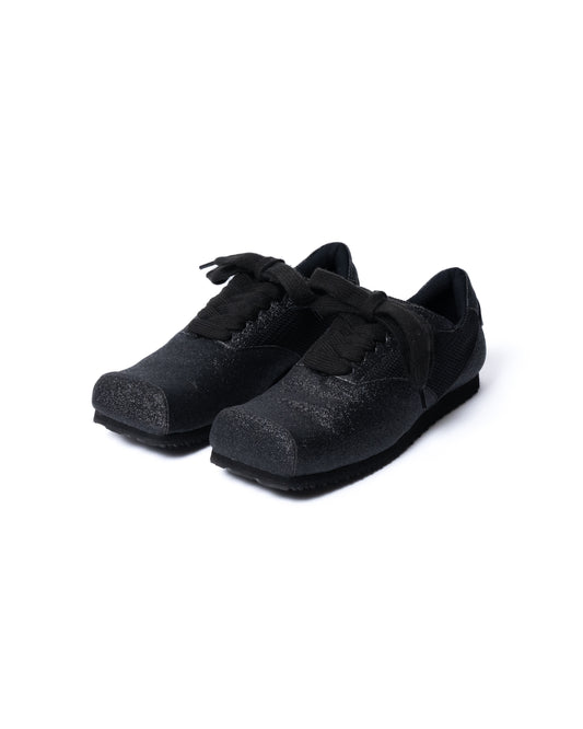 GLITTER SQUARE SNEAKERS (BLACK)