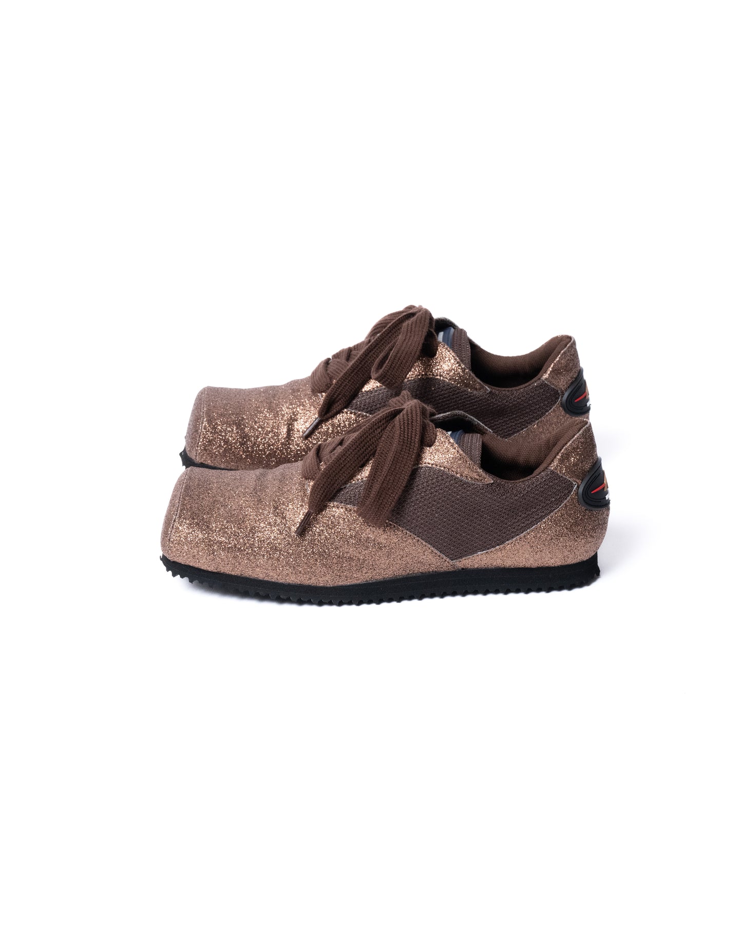 GLITTER SQUARE SNEAKERS (BROWN)