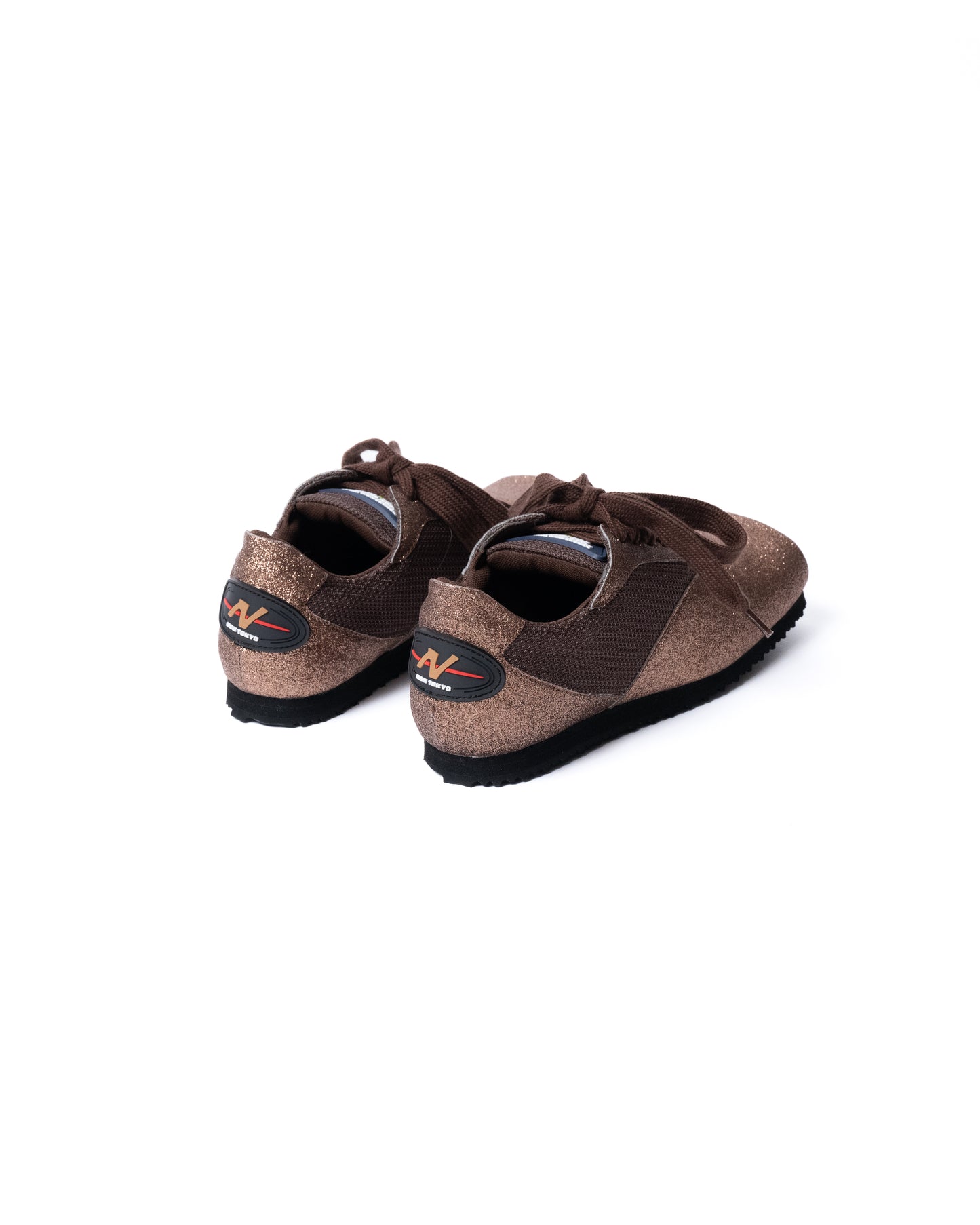GLITTER SQUARE SNEAKERS (BROWN)
