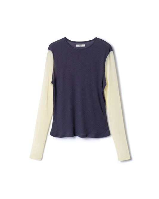 BICOLOR SHEER C/S  (GRAY x YELLOW)