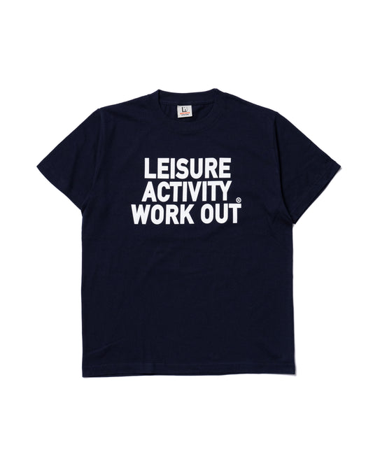 LETTERING PRINT T-SHIRT (NAVY)
