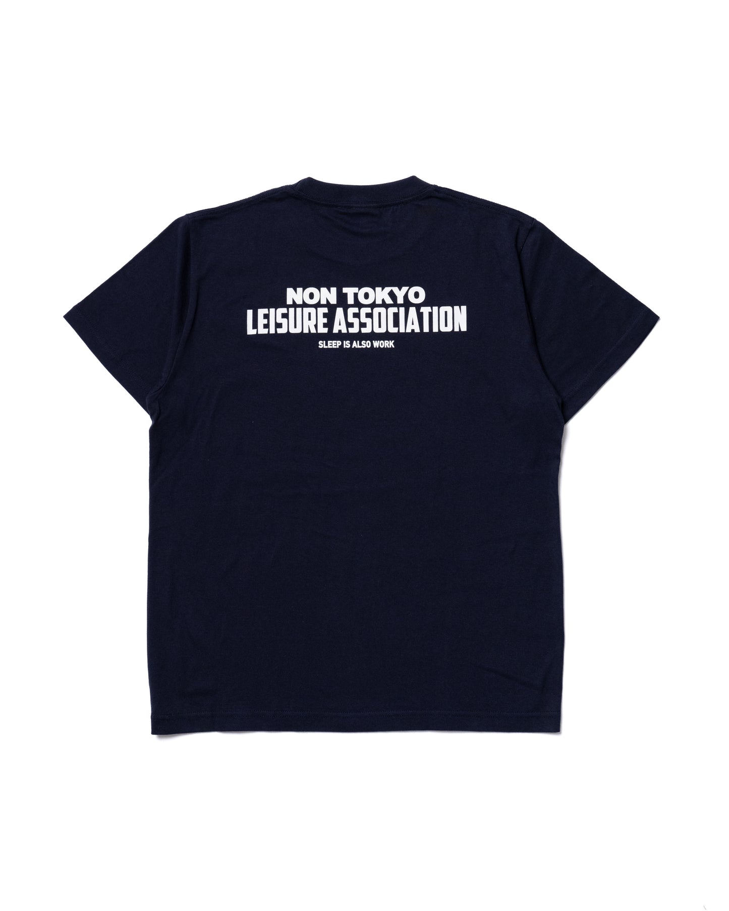 LETTERING PRINT T-SHIRT (NAVY)
