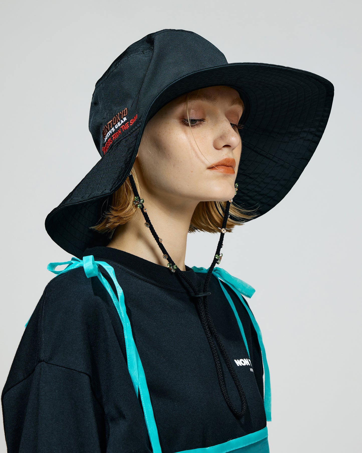 LONG BRIM HAT feat. NEW ERA (BLACK)