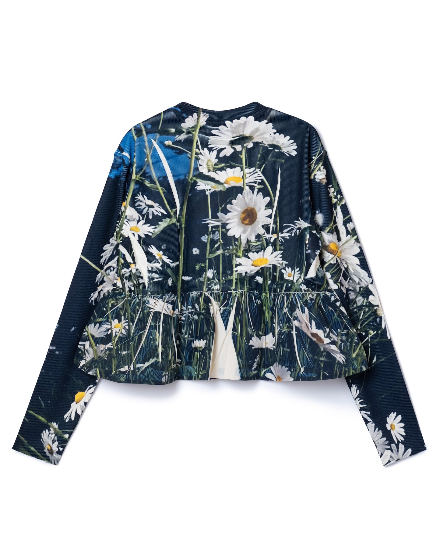 DIRECT PRINT RIB GATHER C/S (FLOWER)