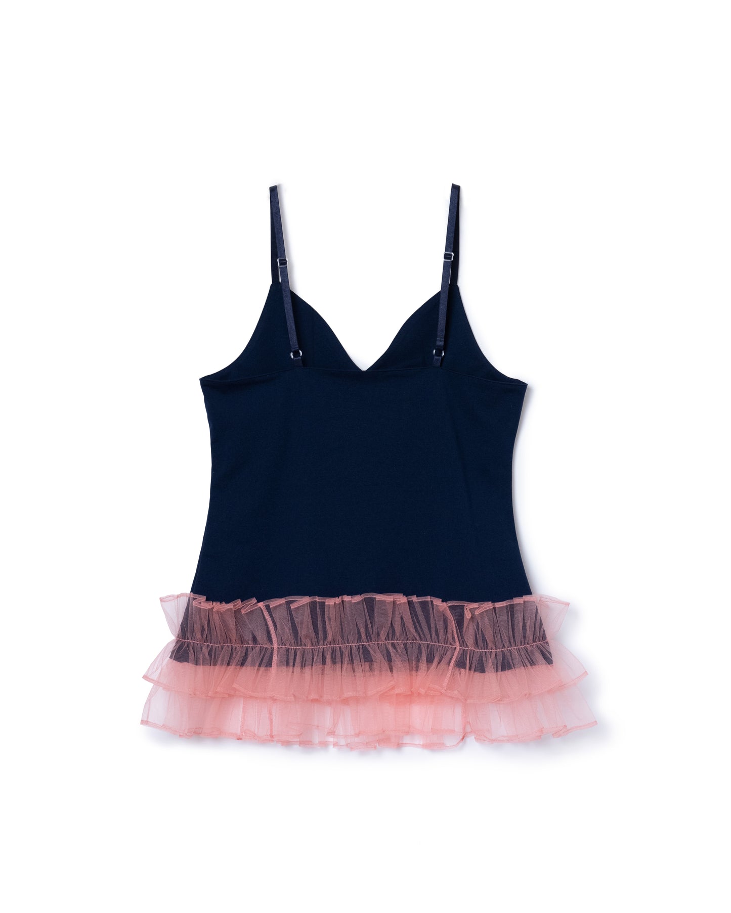 FRILL CAMISOLE (NAVY×PINK)