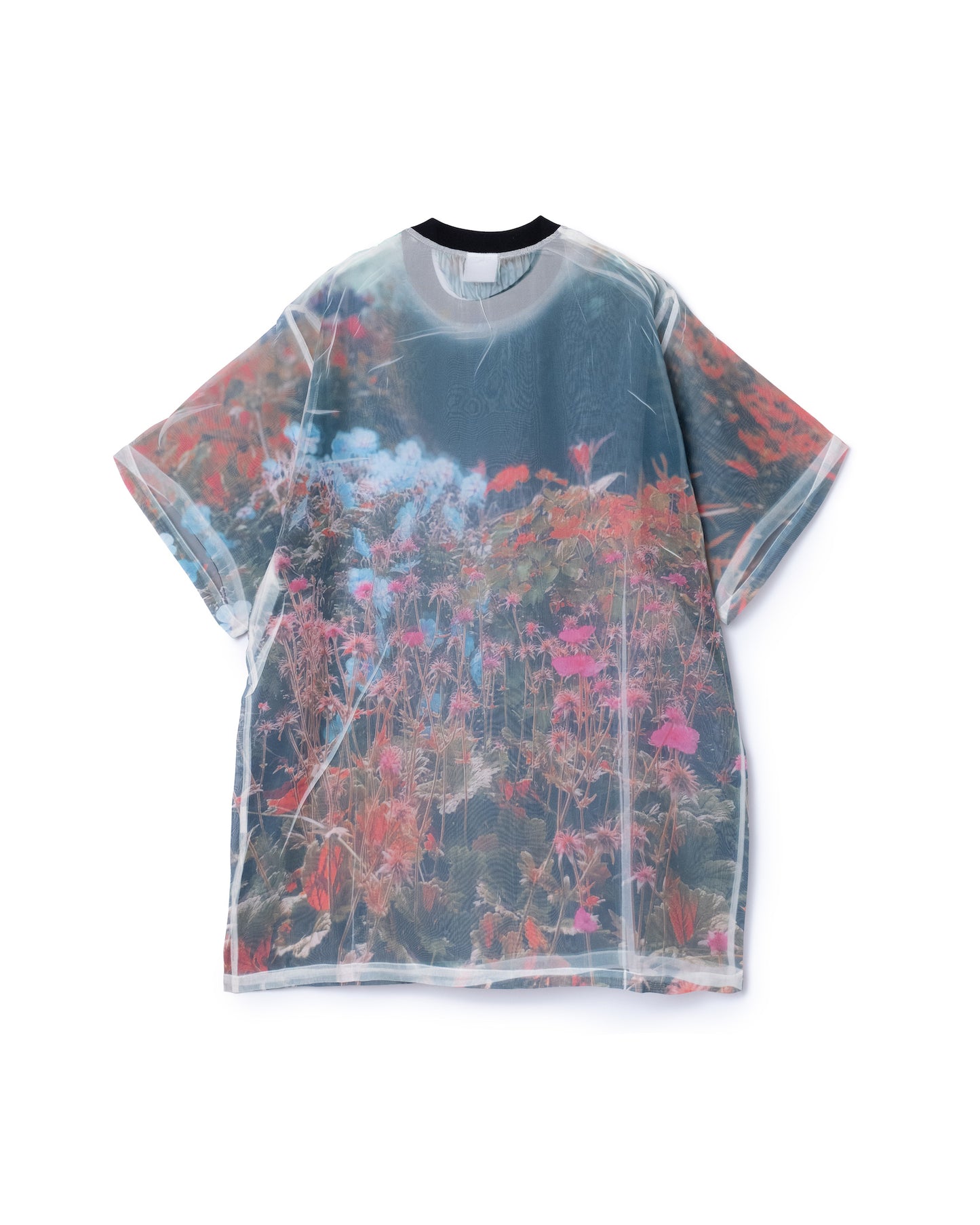 DIRECT PRINT SHEER T-SHIRT (FLOWER)