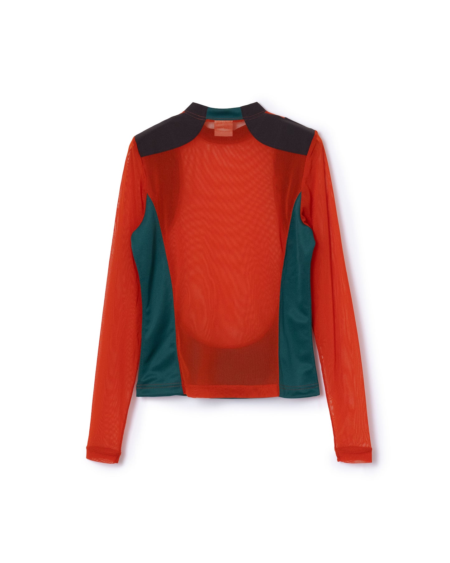 SHEER SWITCHING C/S (ORANGE x GREEN)