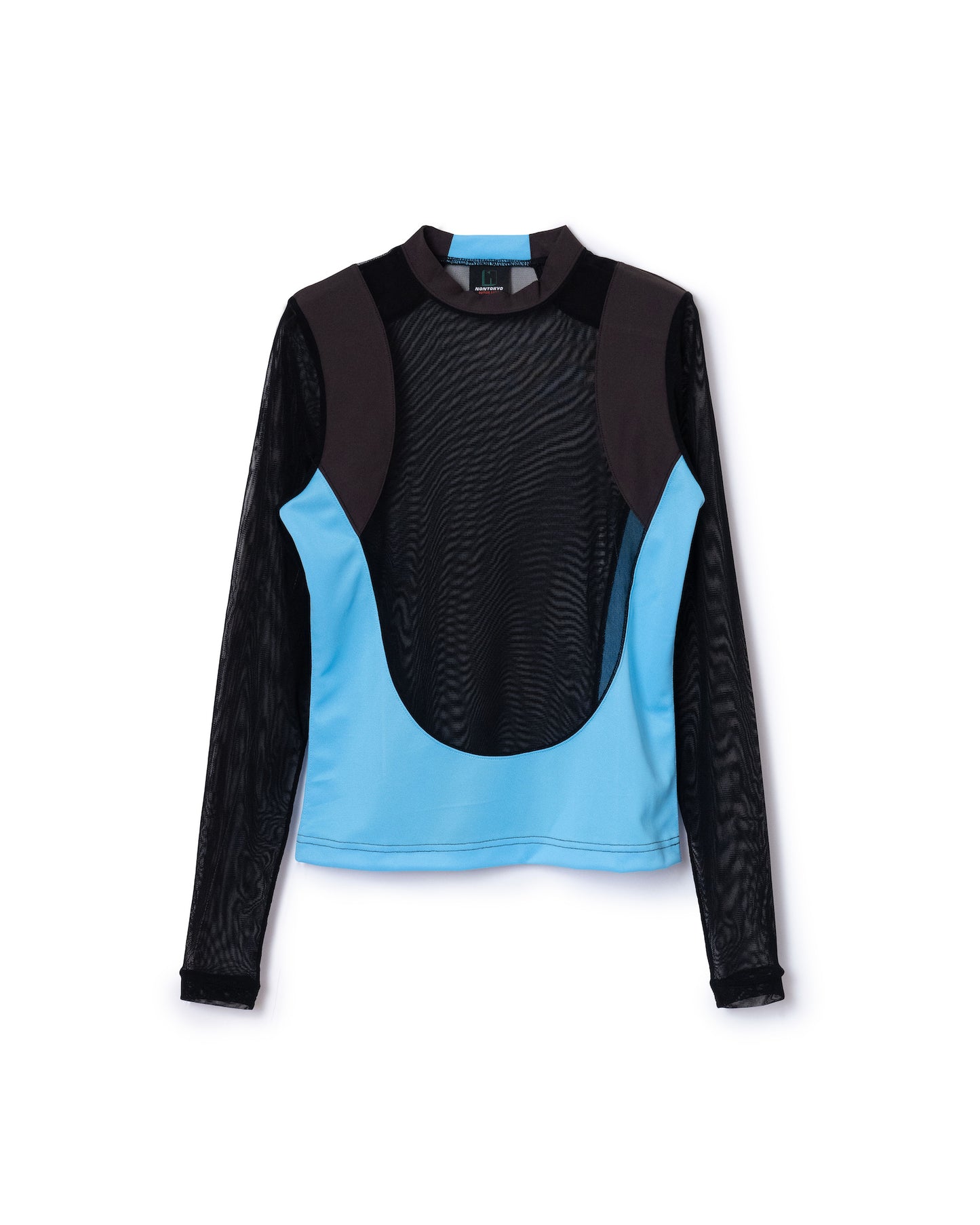 SHEER SWITCHING C/S (BLACK x BLUE)