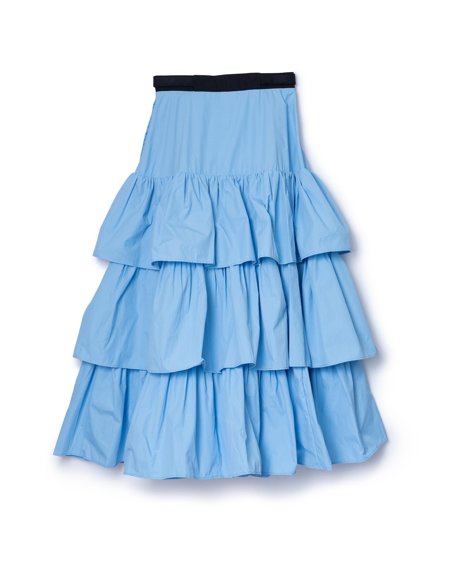 NYLON TIEREDSKIRT (BLUE)
