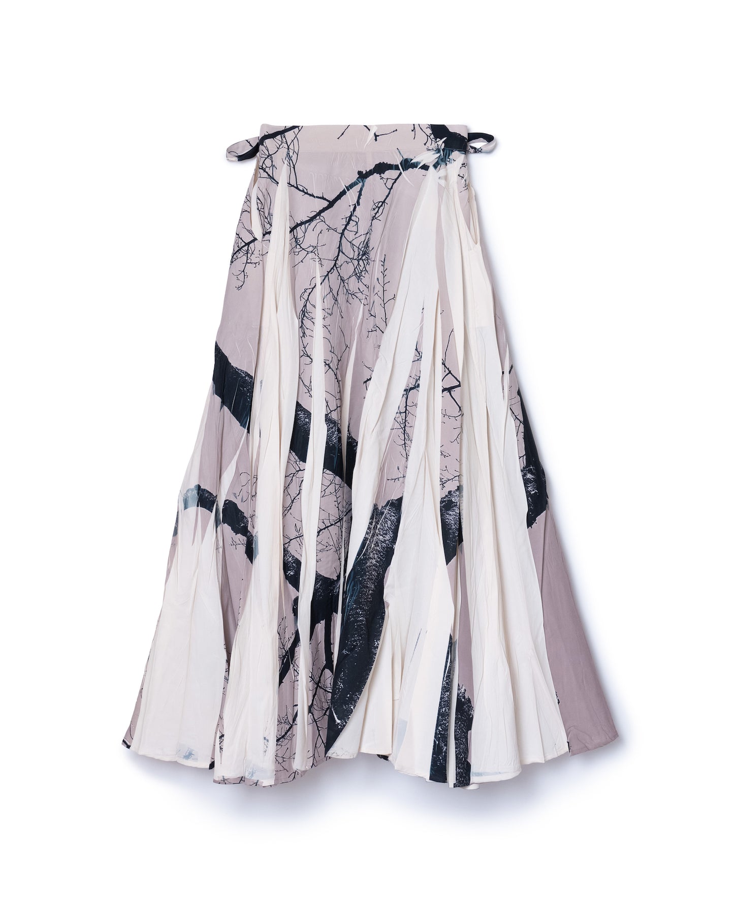 DIRECT PRINT RIBBON SKIRT (BRANCH)