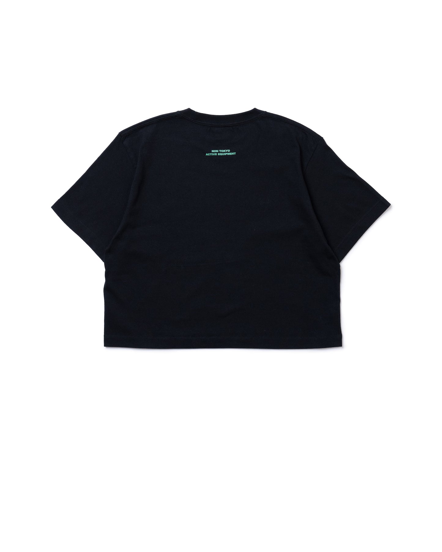 LETTERING PRINT SHORT T-SHIRT (BLACK)