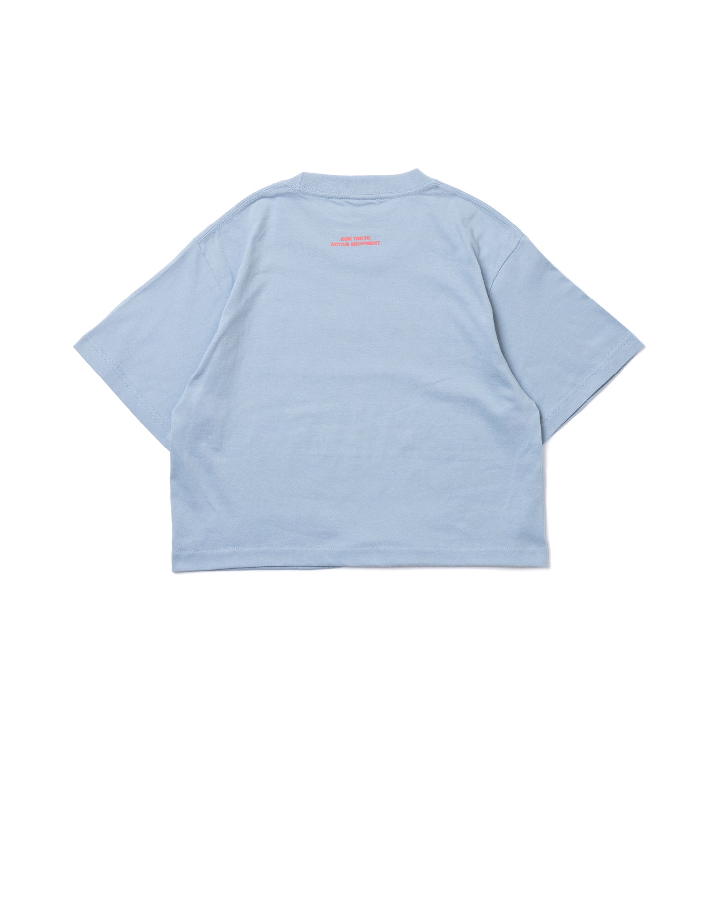 LETTERING PRINT SHORT T-SHIRT (BLUE)