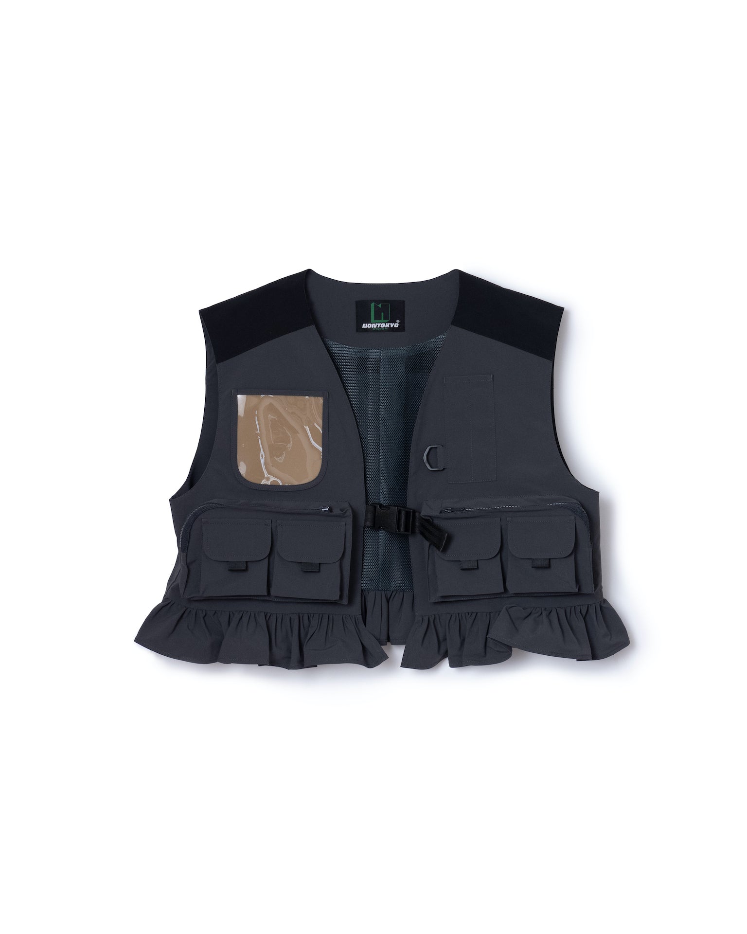ノントーキョー　NONTOKYO FRILL FIELD VEST　BLACK NON TOKYO(ノントーキョー) FRILL FIELD VEST / BLACK | Taking