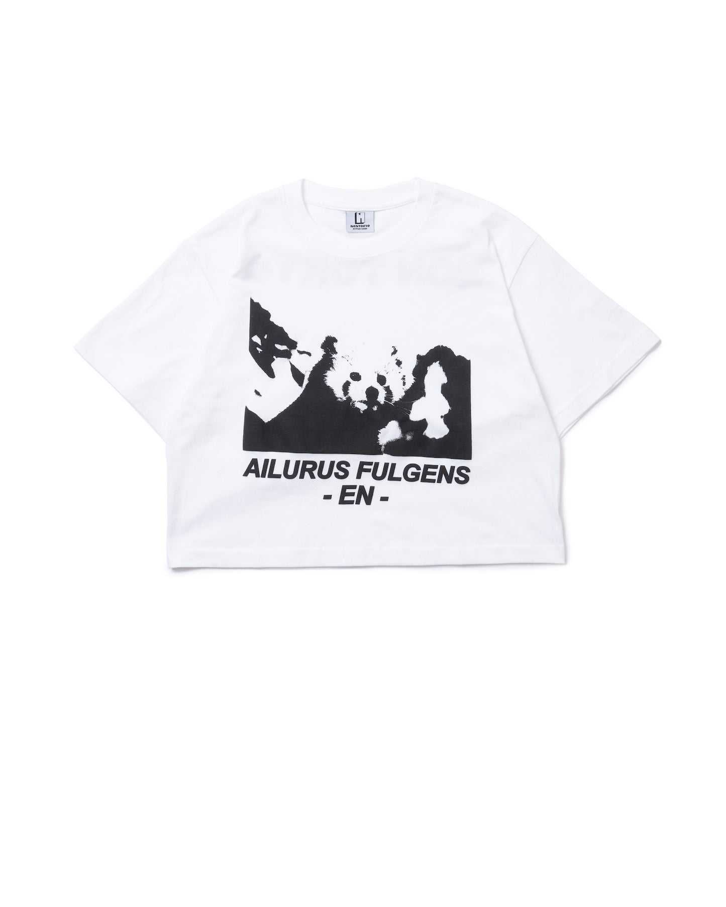 AILURUS FULGENS PRINT SHORT T-SHIRT (WHITE)