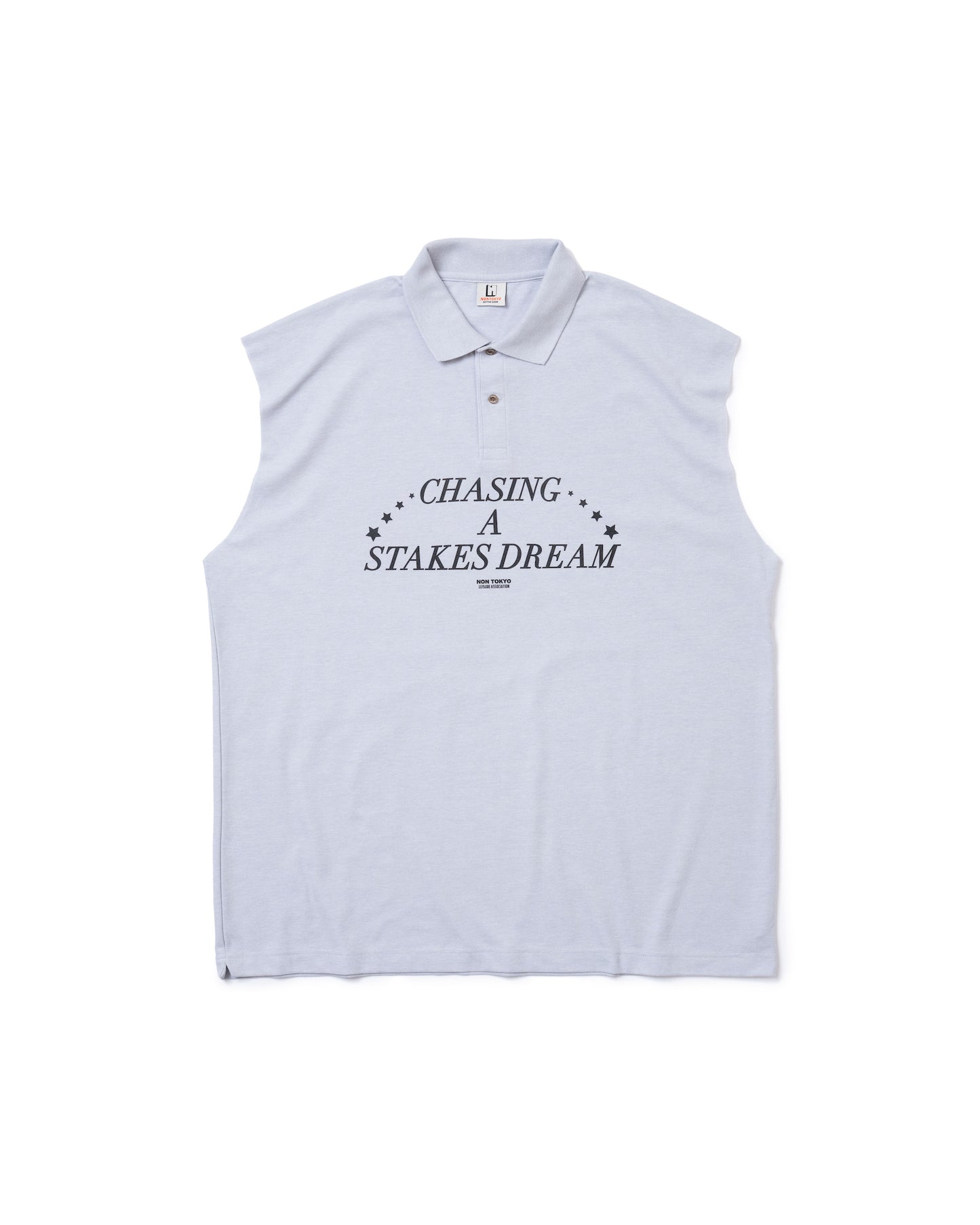 NO SLEEVE BIG POLO-SHIRT (GRAY)