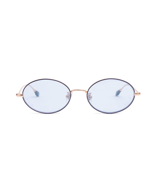 STAR OVAL SUNGLASSES (BLUE)
