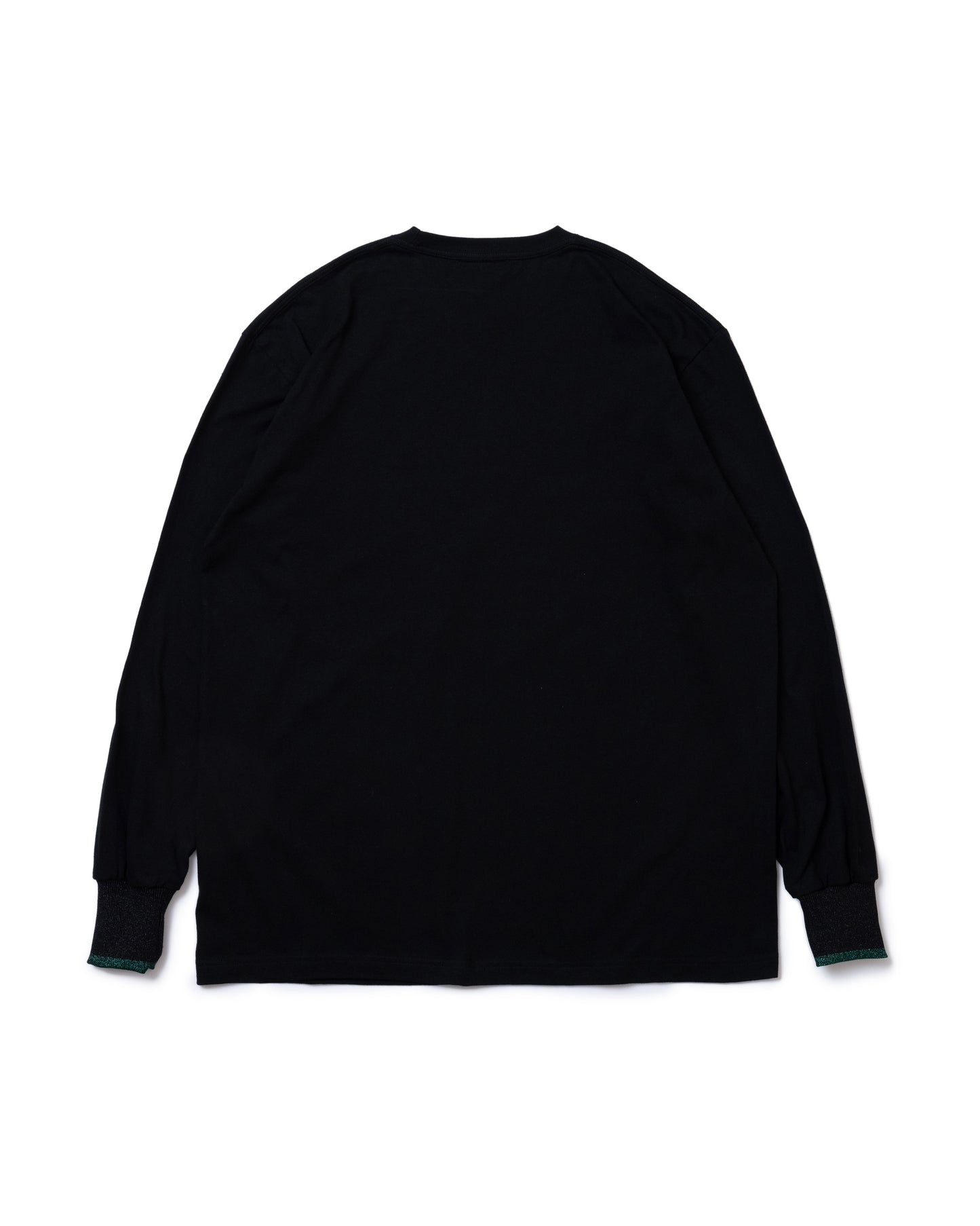 SNOWY FOREST PRINT L/S T-SHIRT (BLACK)
