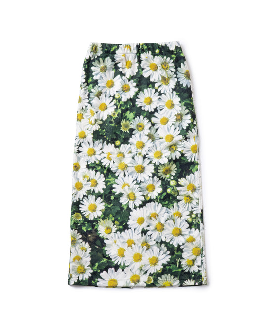 PRINT FLEECE TIGHT SKIRT (FLOWER)