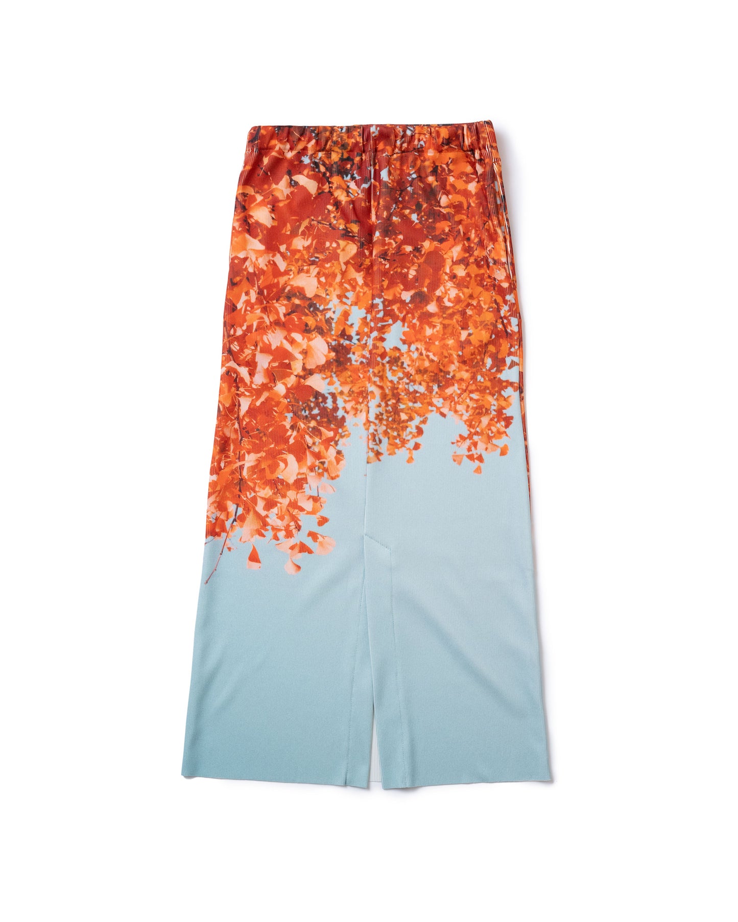 PRINT RIB SKIRT (GINKGO)