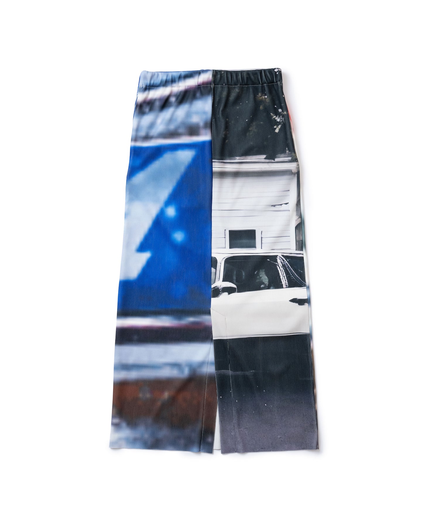 PRINT RIB SKIRT (COLLAGE)