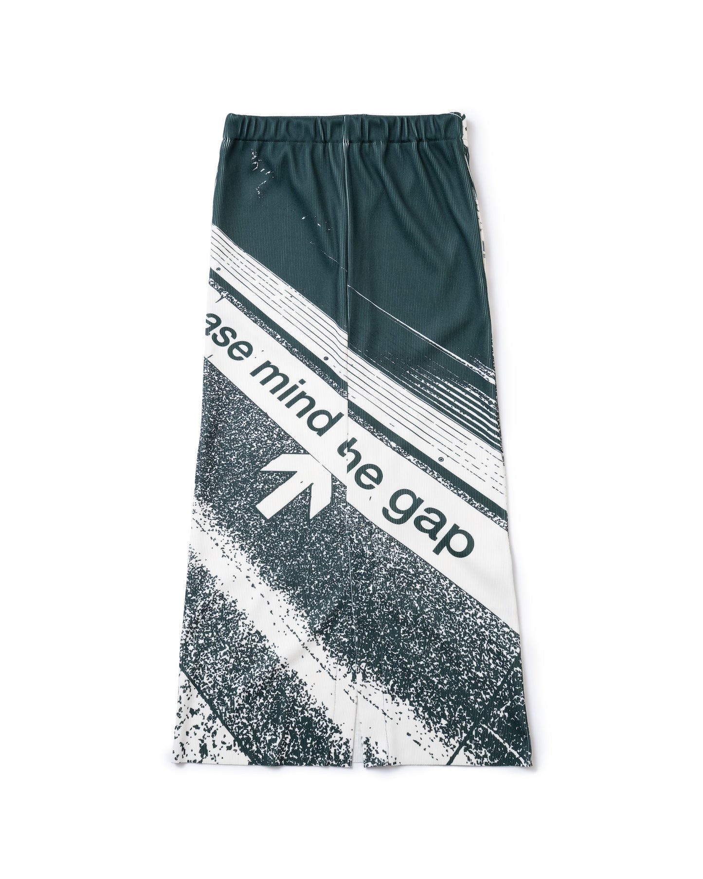 PRINT RIB SKIRT (GREEN)