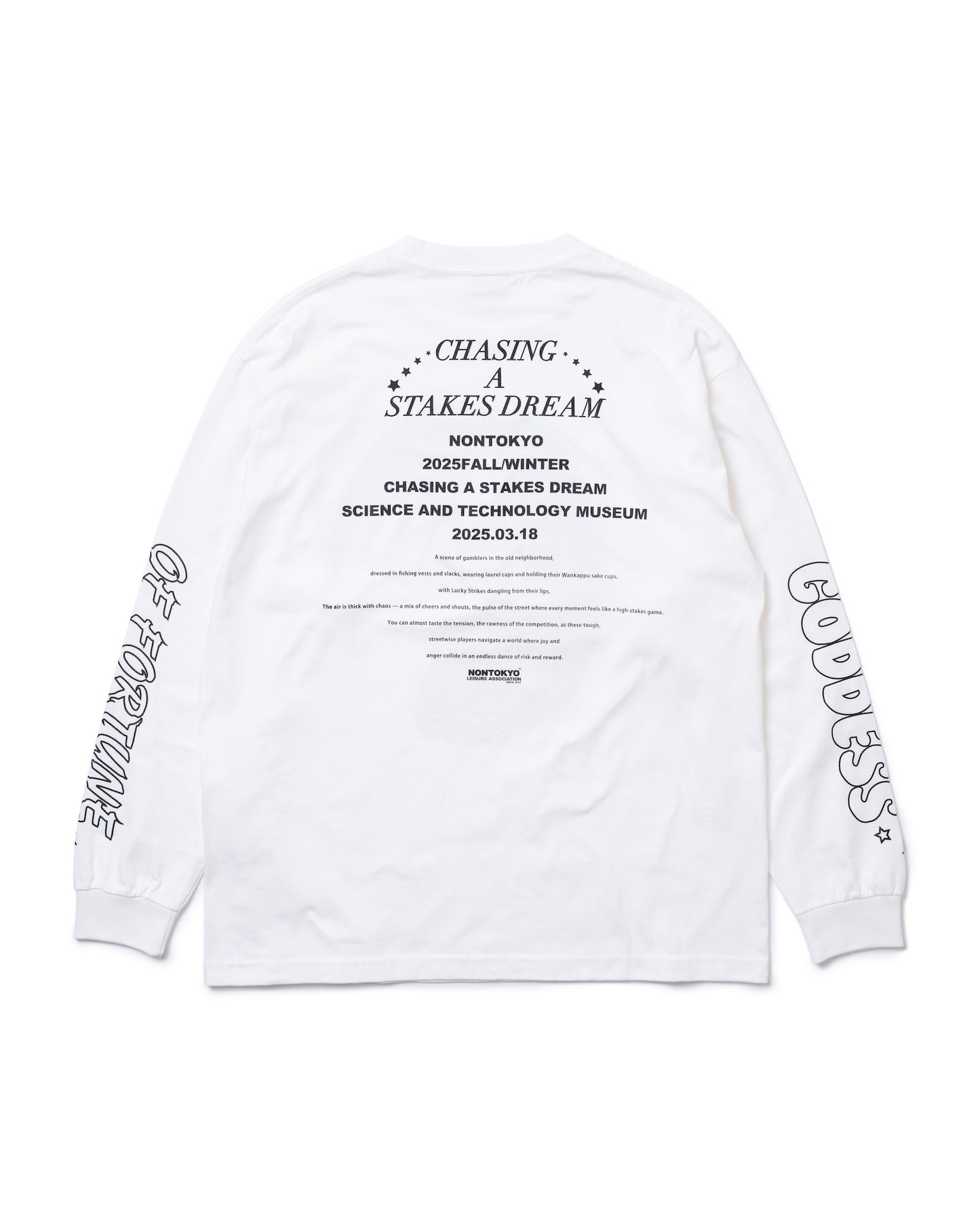 SHOW PRINT L/S T-SHIRT (WHITE)