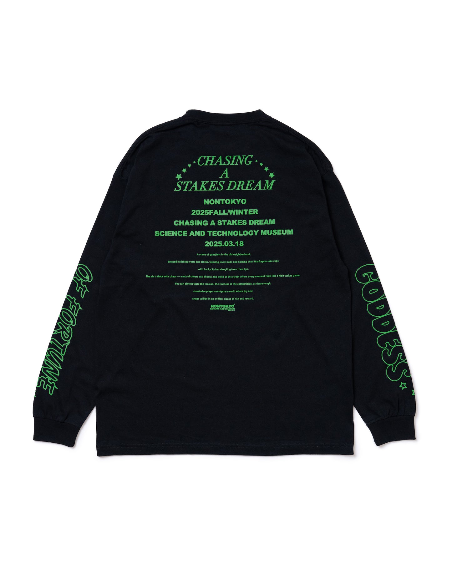 SHOW PRINT L/S T-SHIRT (BLACK)
