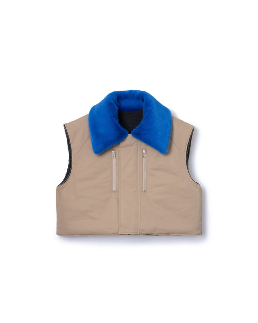 REVERSIBLE DONKEY VEST (BEIGE)