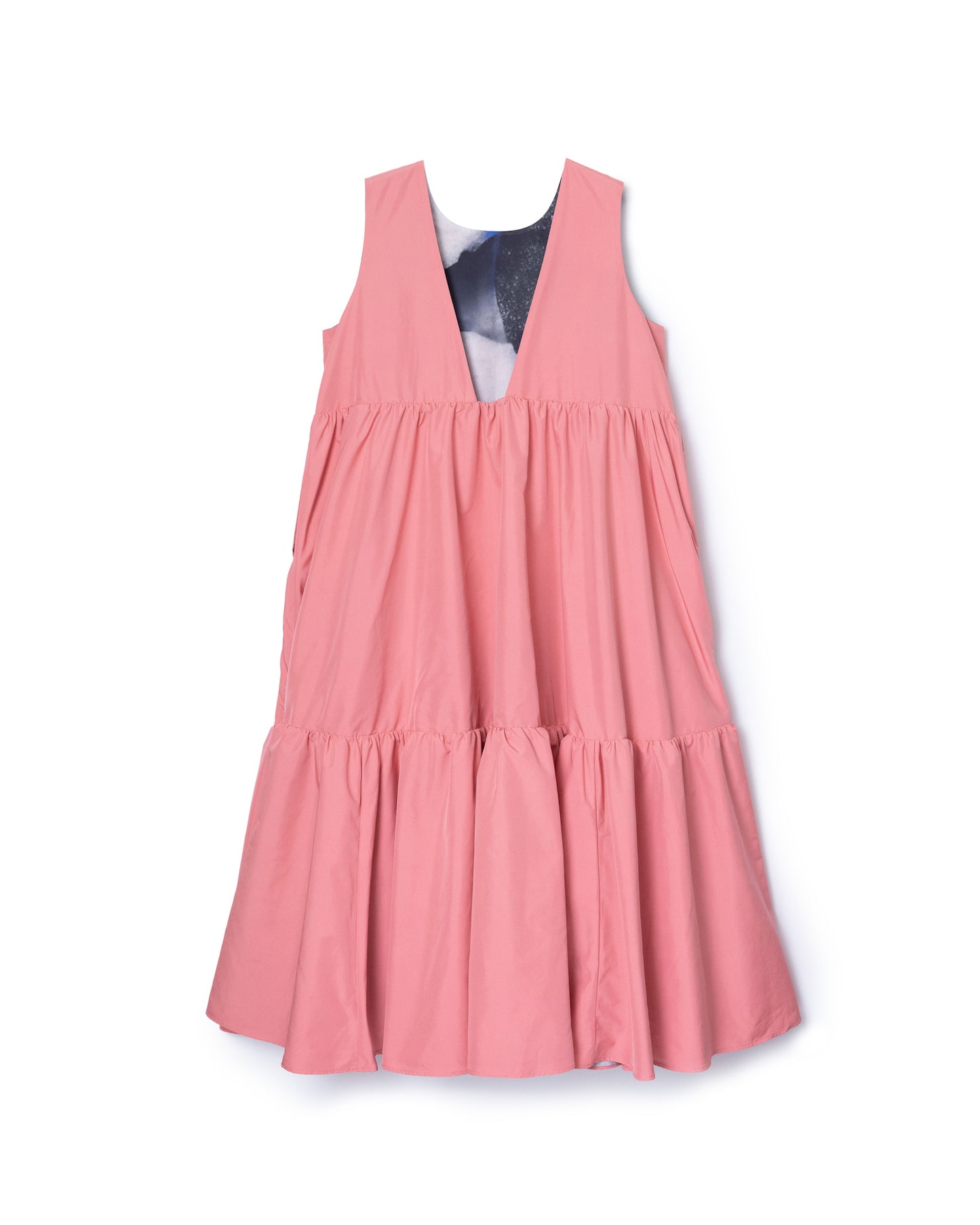 REVERSIBLE GATHER ONE-PIECE (BLUE x PINK)