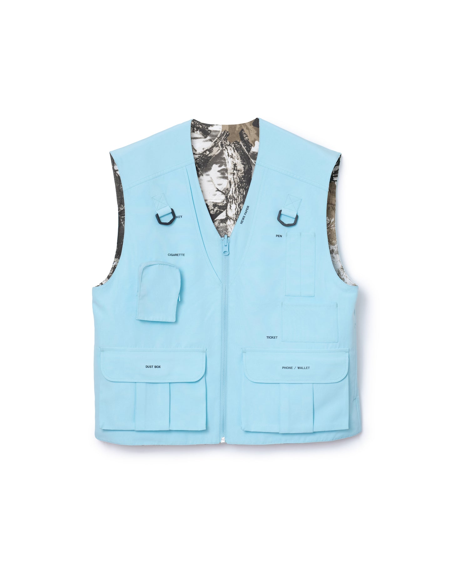 REVERSIBLE MULTI POCKET VEST (BLUE)