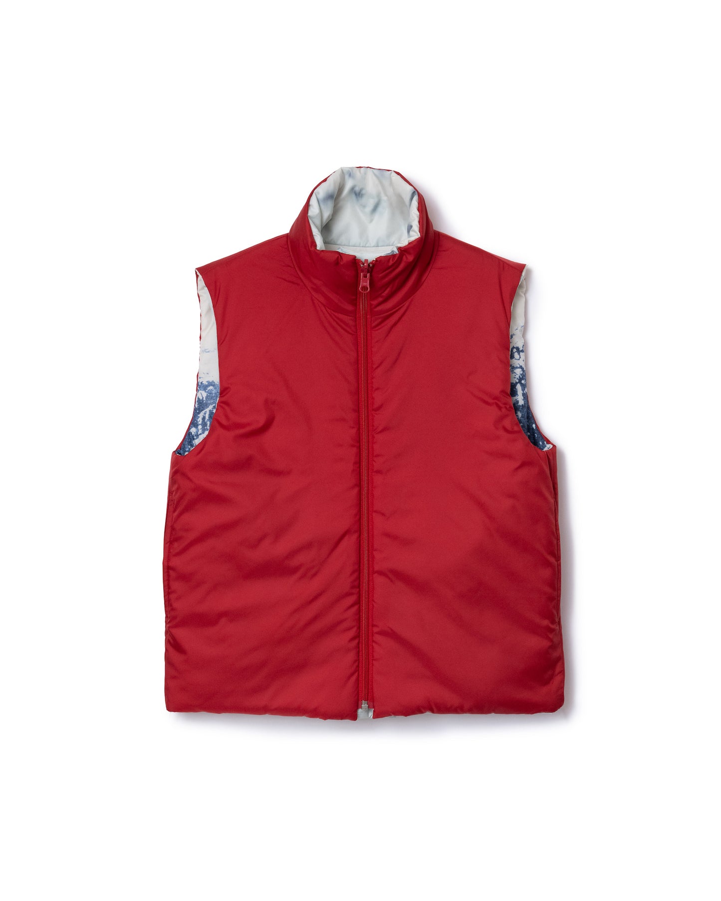 REVERSIBLE PADDING VEST (SNOW x RED)