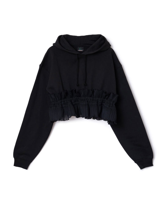 HEM FRILL PARKER (BLACK)