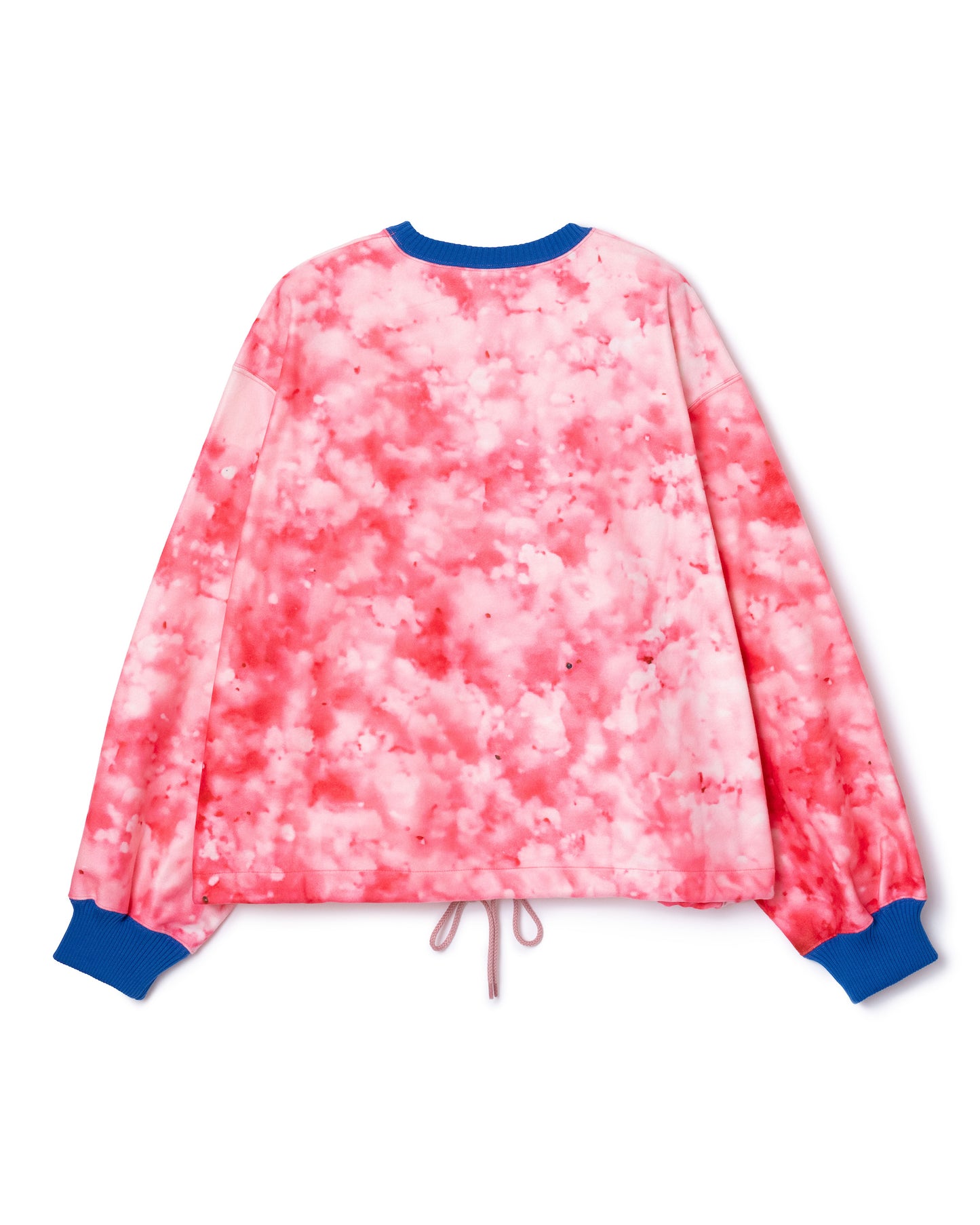 PRINT FLEECE PULLOVER TOP (PINK)