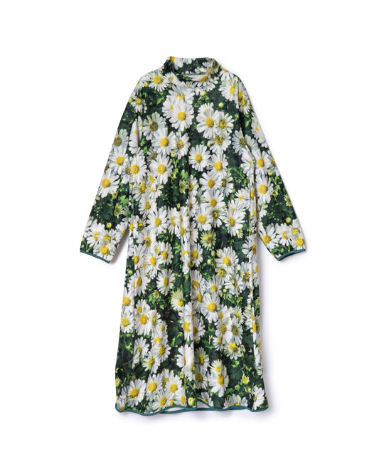 PRINT FLEECE ONE-PIECE (FLOWER)
