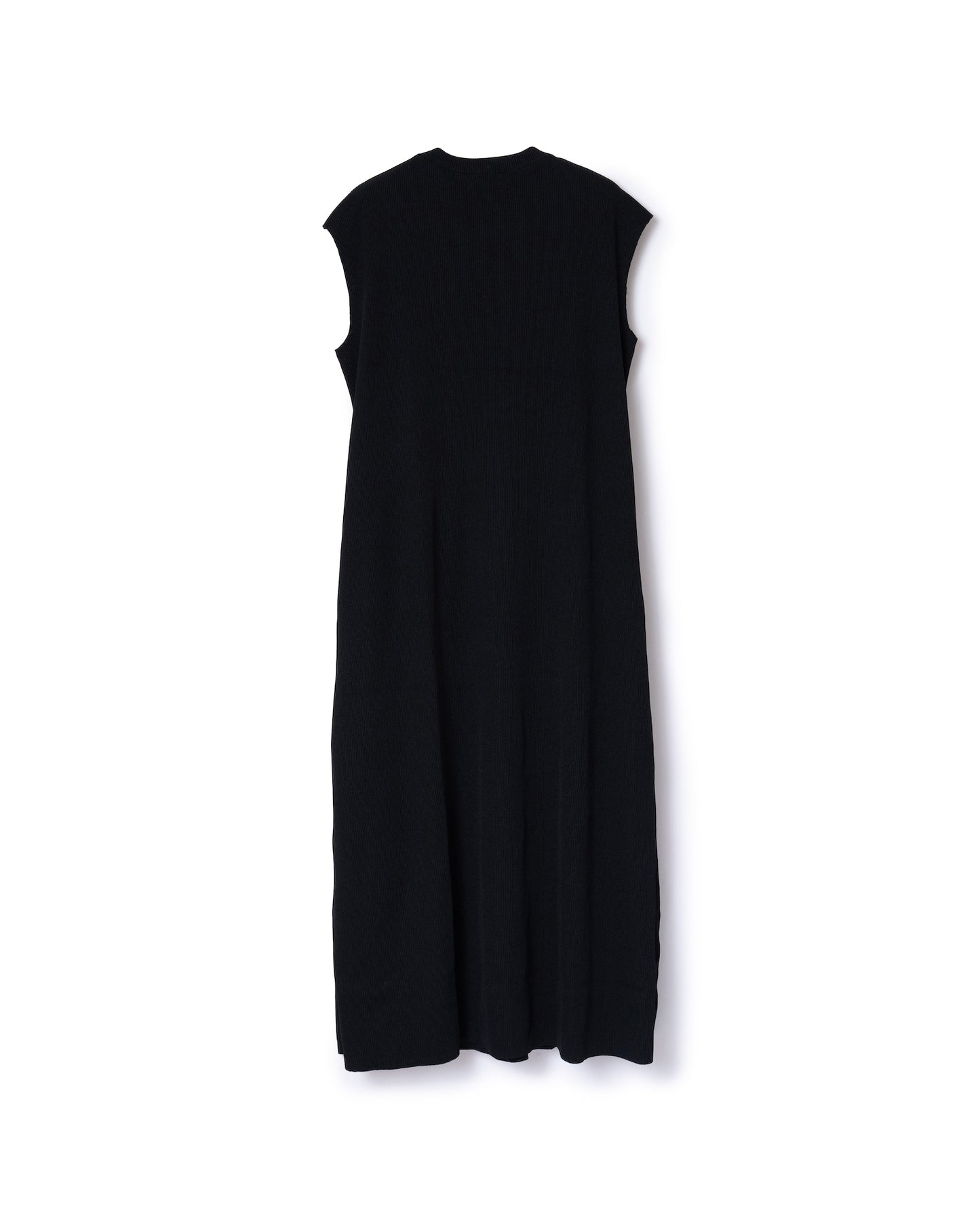RIB NO SLEEVE ONE-PIECE (BLACK)