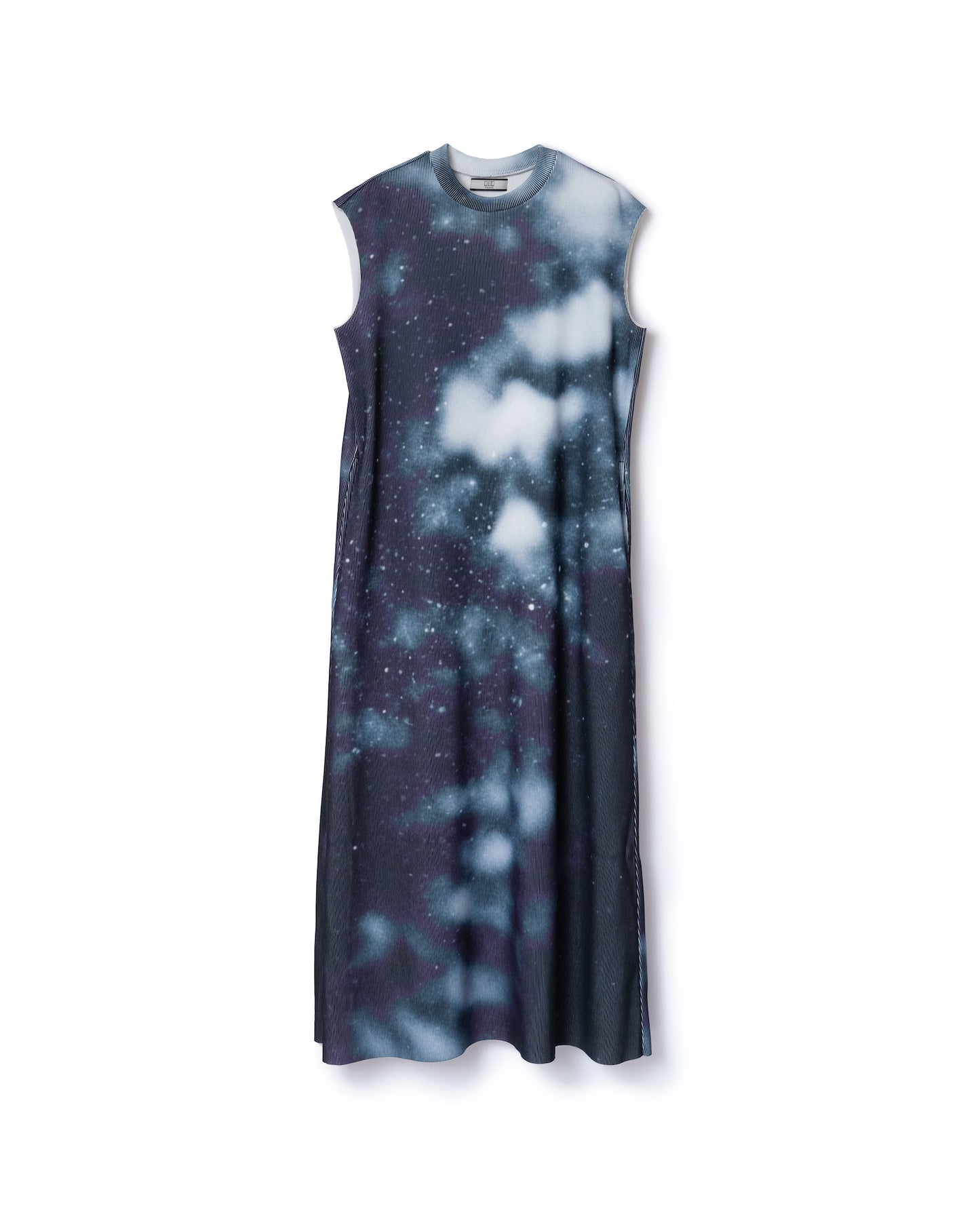 PRINT RIB NO SLEEVE ONE-PIECE (FOG)