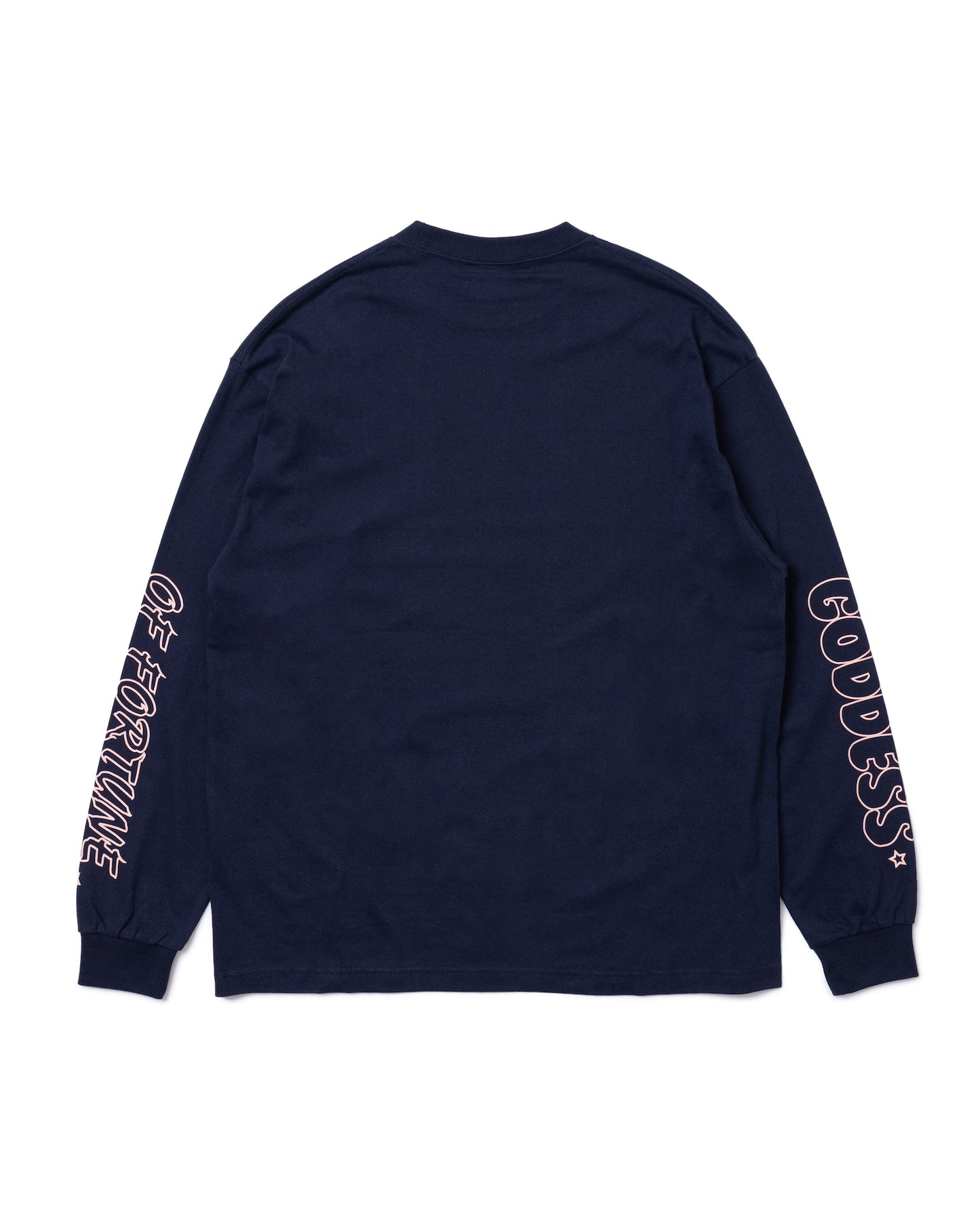 GODNESS PRINT L/S T-SHIRT (NAVY)