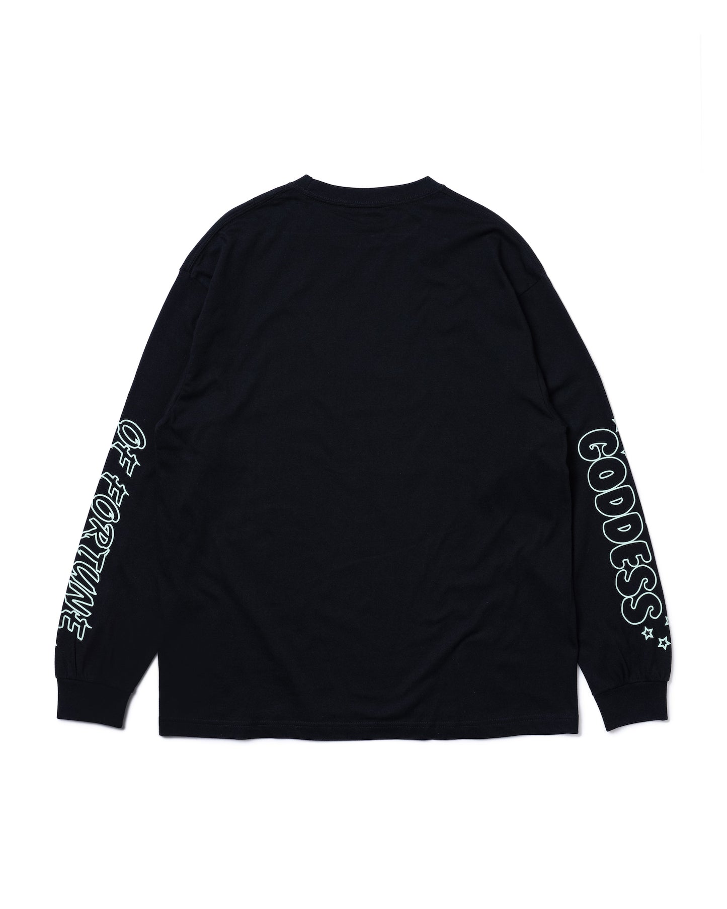 GODNESS PRINT L/S T-SHIRT (BLACK)