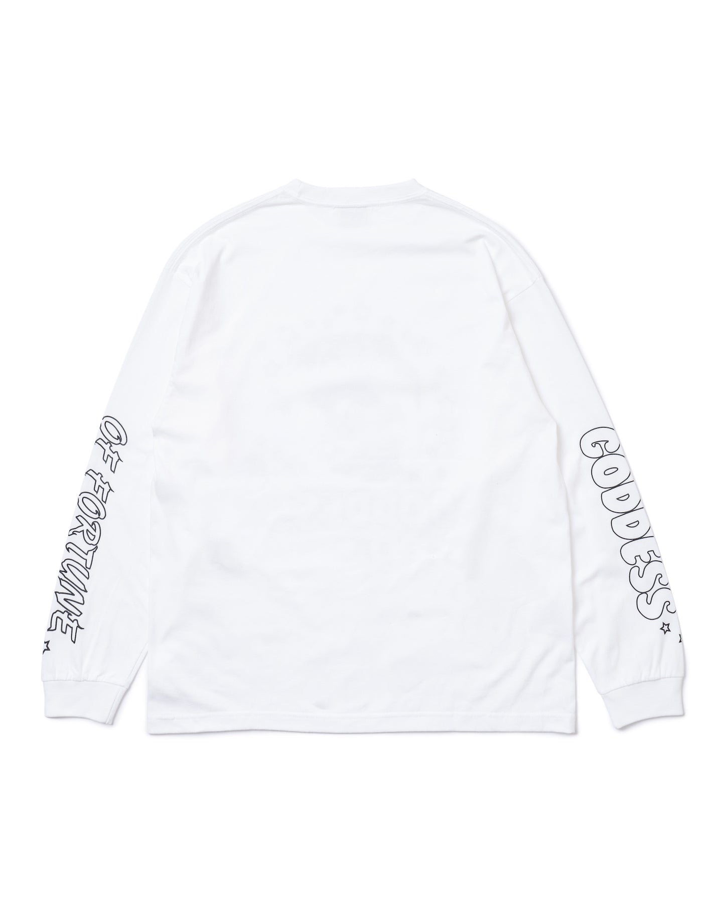 GODNESS PRINT L/S T-SHIRT (WHITE)