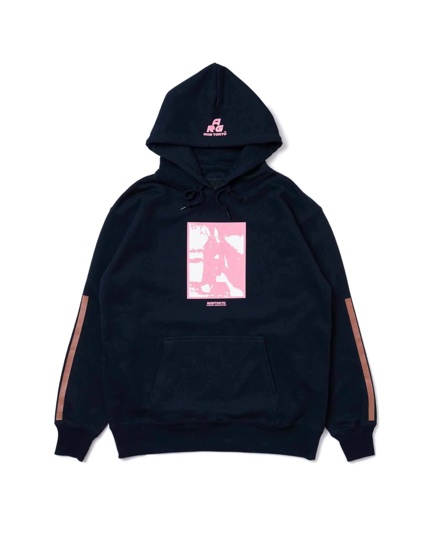 HORSE PRINT PULLOVER PARKER (NAVY)