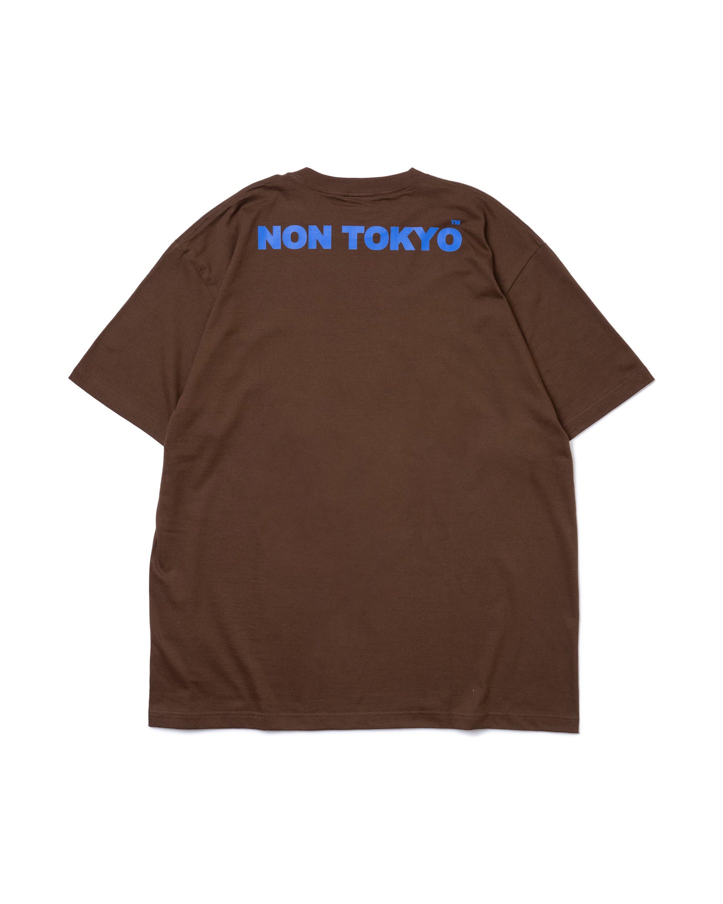 WAVE PRINT BIG T-SHIRT (BROWN)