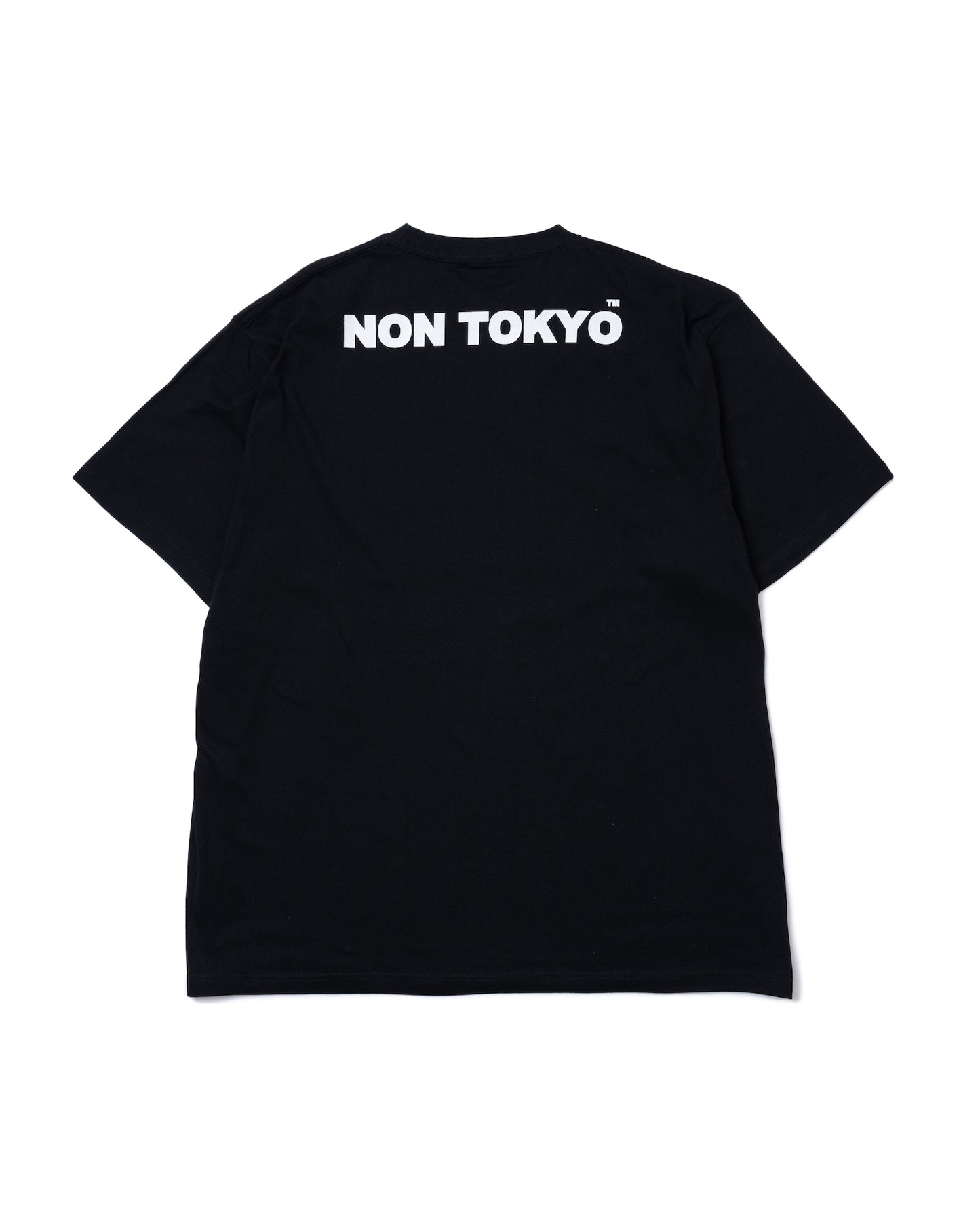 WAVE PRINT BIG T-SHIRT (BLACK)